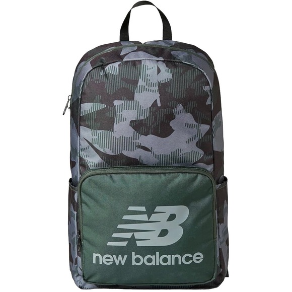 New Balance Unisex Backpack, Core Performance Daypack Small Hiking Green Camo NW - Picture 1 of 9